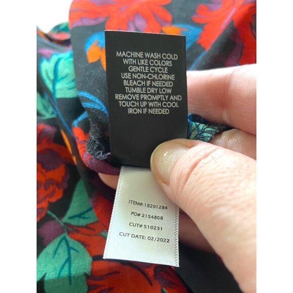 Torrid Floral Chiffon Long Duster Green Size 1X Bohemian Coastal Festival Hippie - Picture 5 of 13